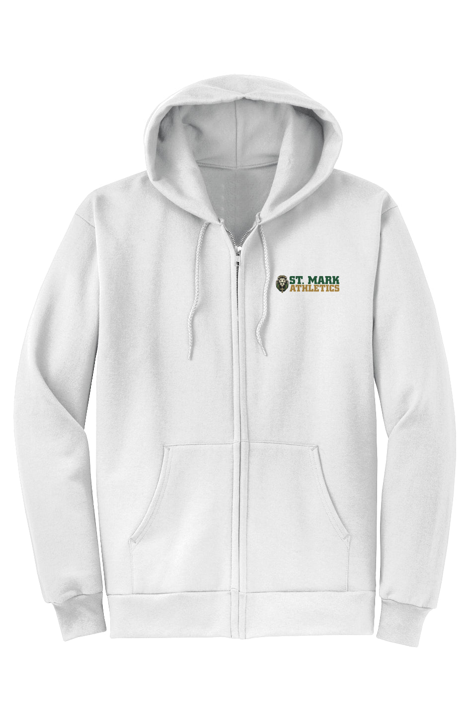 St. Mark Athletics Core Fleece Full Zip Hooded Sweatshirt