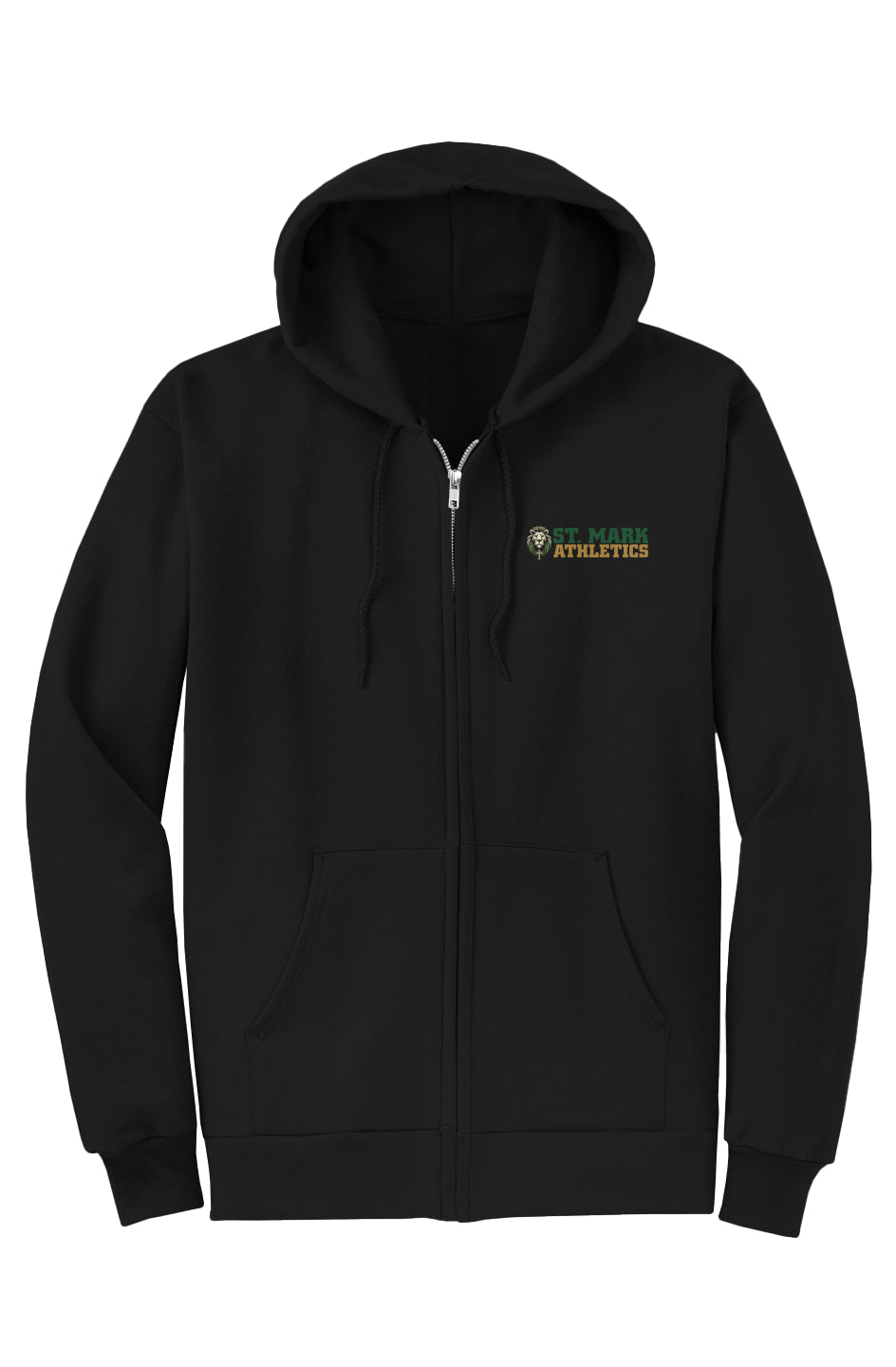 St. Mark Athletics Core Fleece Full Zip Hooded Sweatshirt