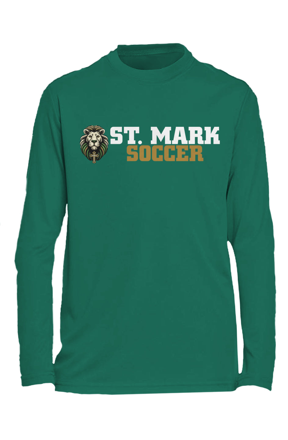 St. Mark Catholic Soccer L/S Performance Tee w/ SPF 50+