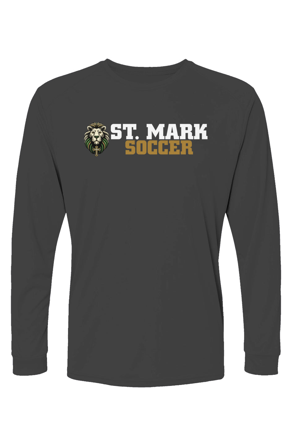 St. Mark Catholic Soccer L/S Performance Tee w/ SPF 50+