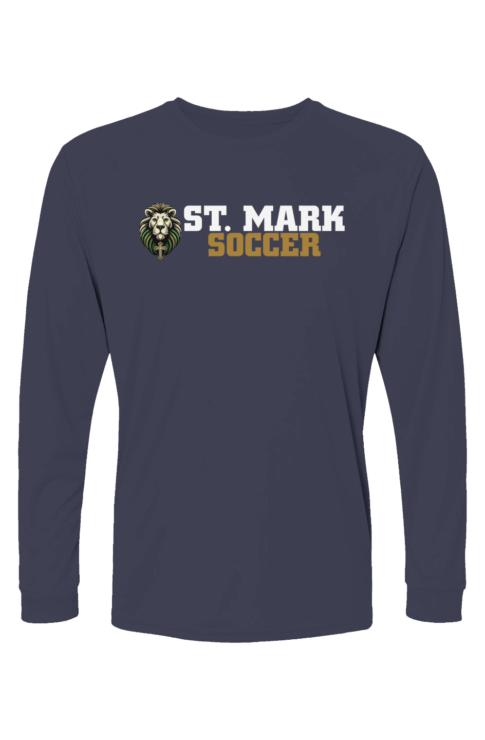 St. Mark Catholic Soccer L/S Performance Tee w/ SPF 50+