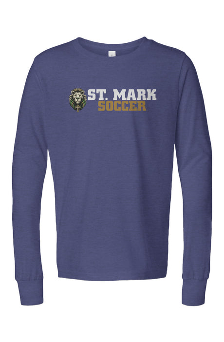 St. Mark Catholic Soccer Triblend L/S Tee