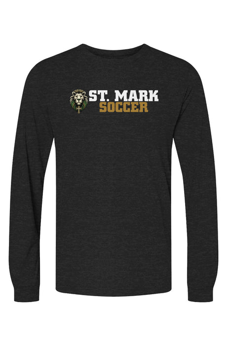St. Mark Catholic Soccer Triblend L/S Tee