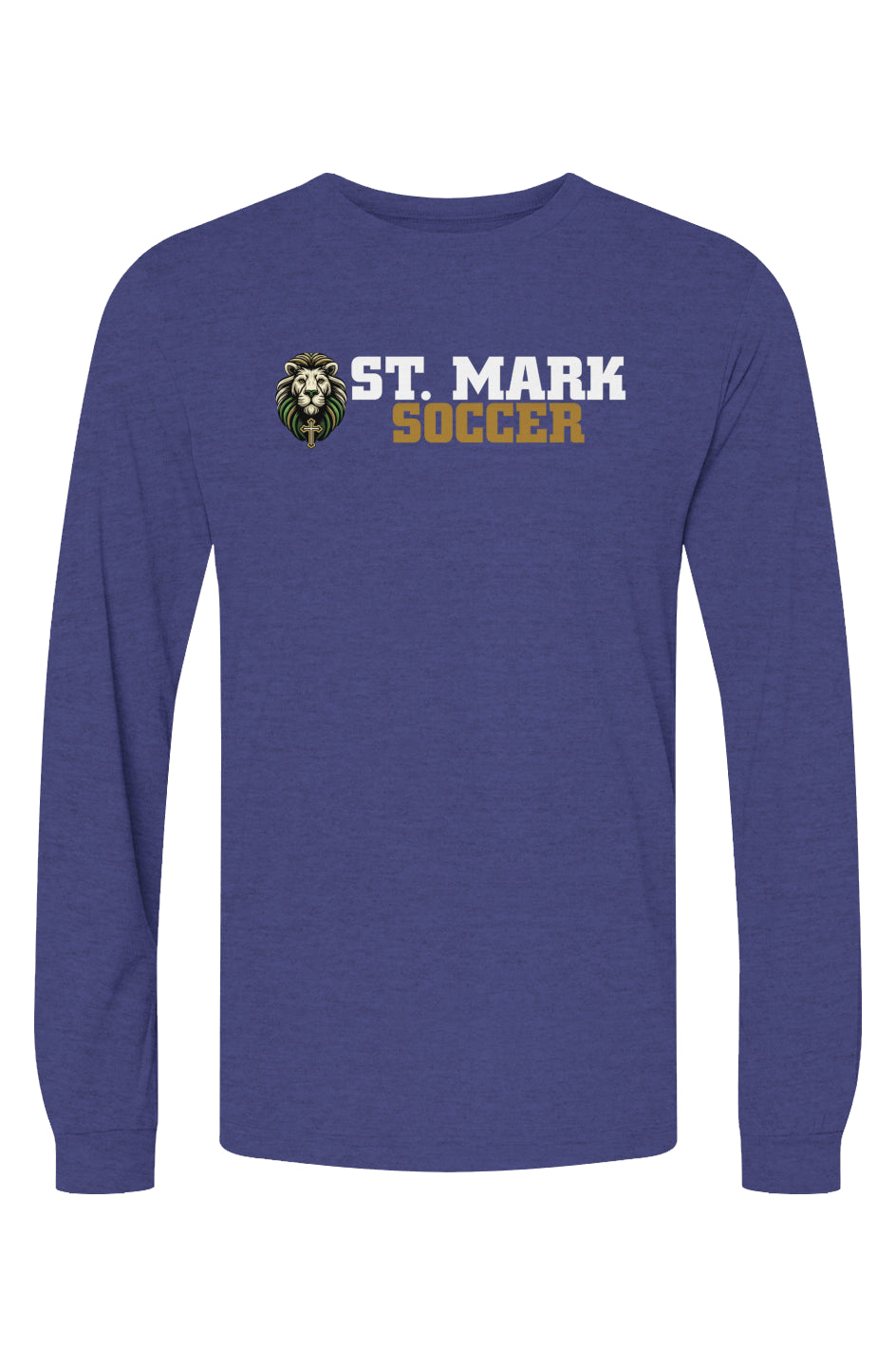 St. Mark Catholic Soccer Triblend L/S Tee