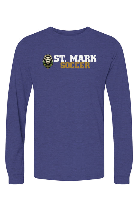 St. Mark Catholic Soccer Triblend L/S Tee