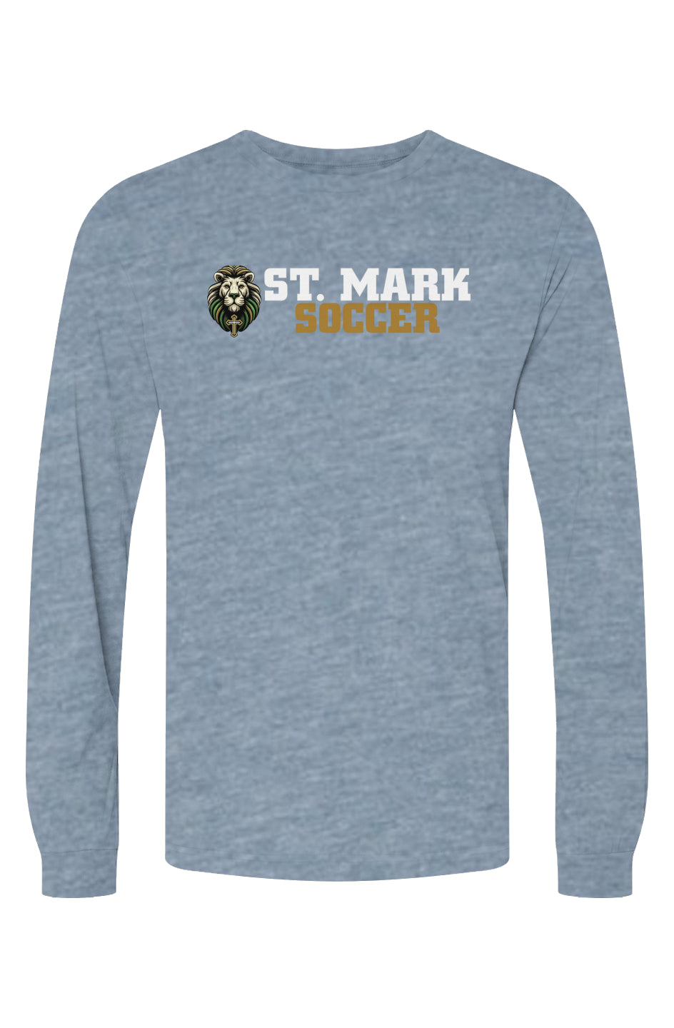 St. Mark Catholic Soccer Triblend L/S Tee