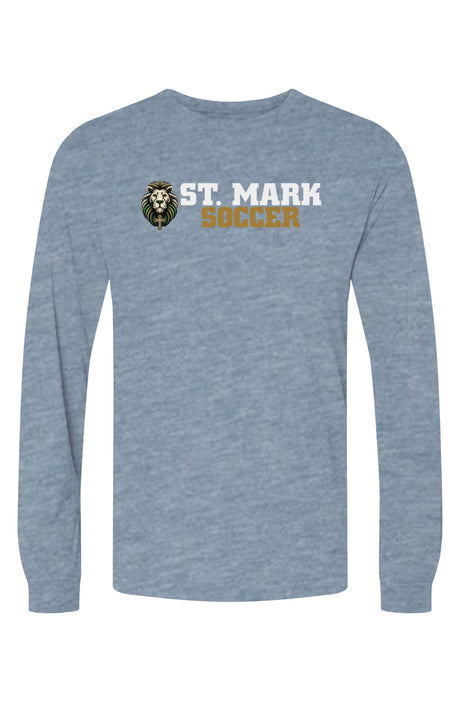St. Mark Catholic Soccer Triblend L/S Tee
