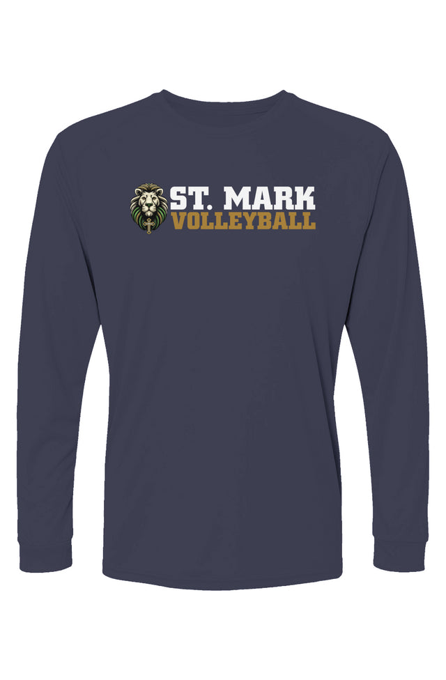 St. Mark Catholic Volleyball L/S Performance Tee w/ SPF 50+