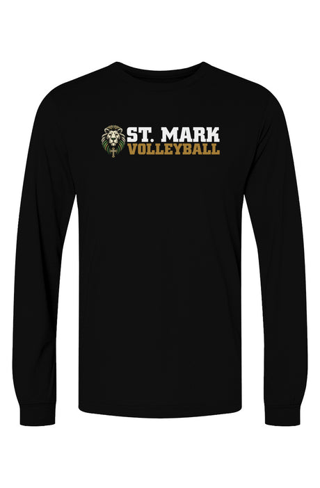 St. Mark Catholic Volleyball Triblend L/S Tee