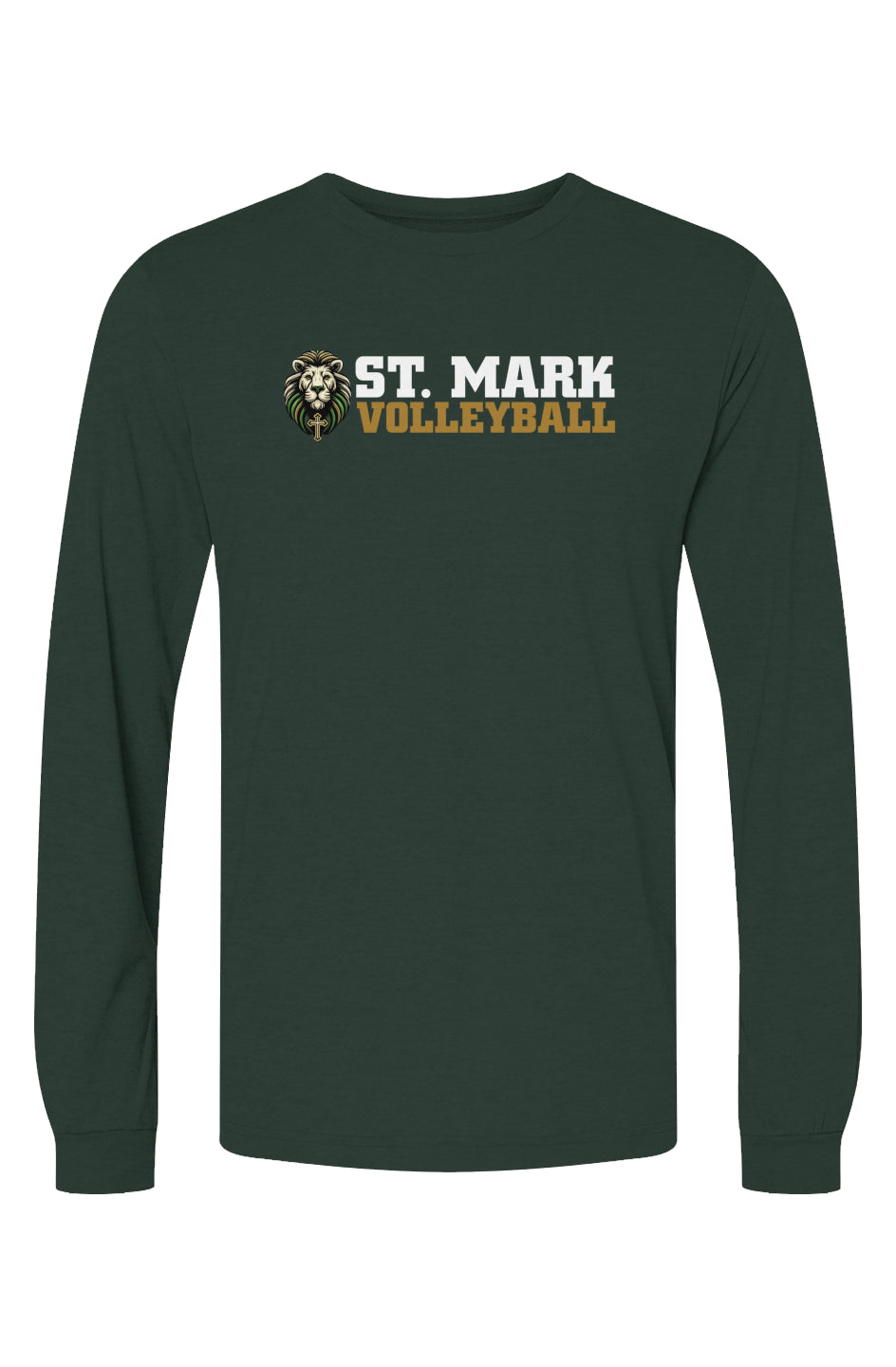 St. Mark Catholic Volleyball Triblend L/S Tee