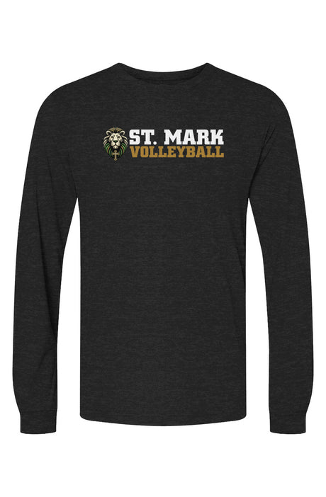 St. Mark Catholic Volleyball Triblend L/S Tee