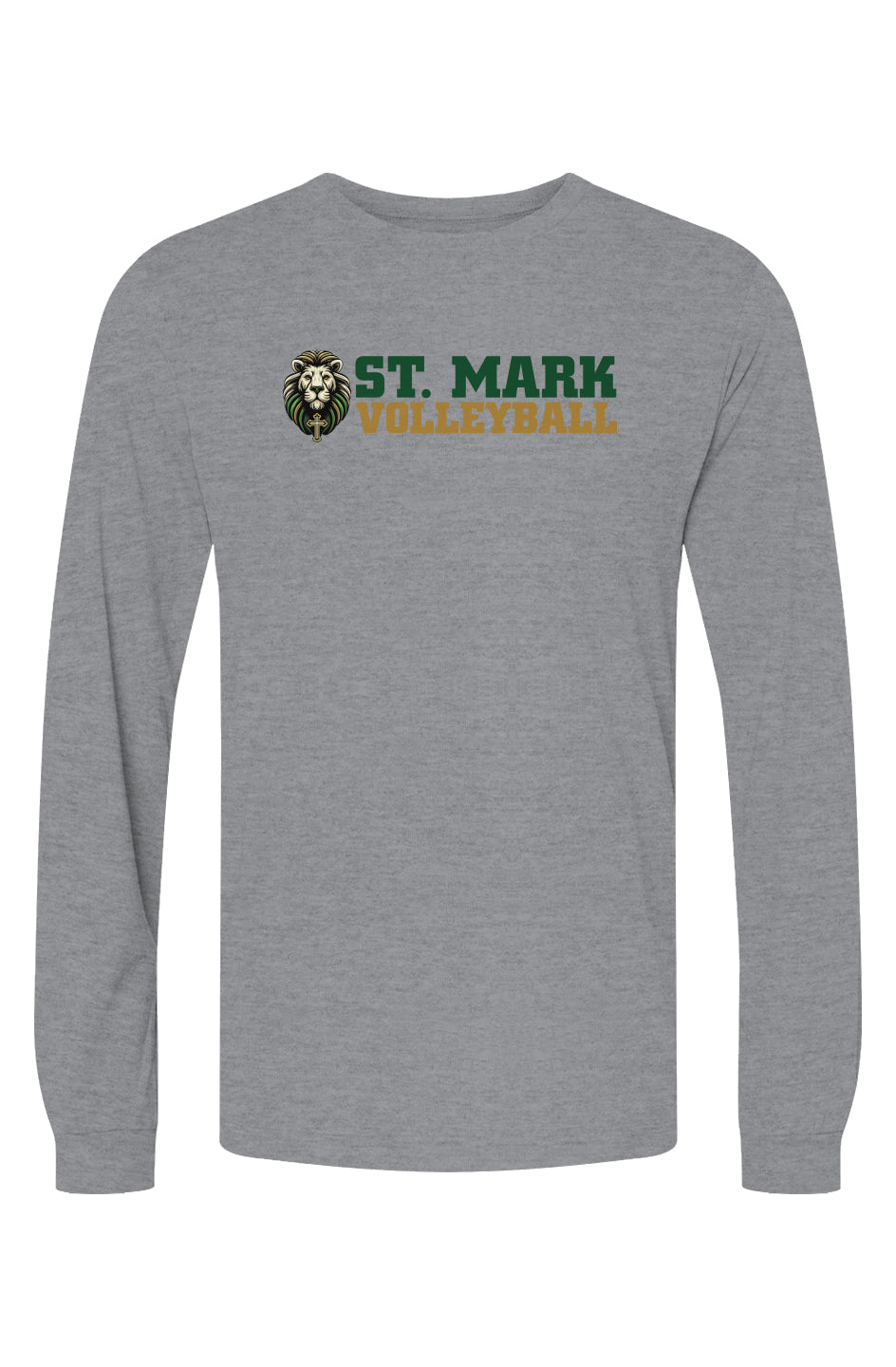St. Mark Catholic Volleyball Triblend L/S Tee
