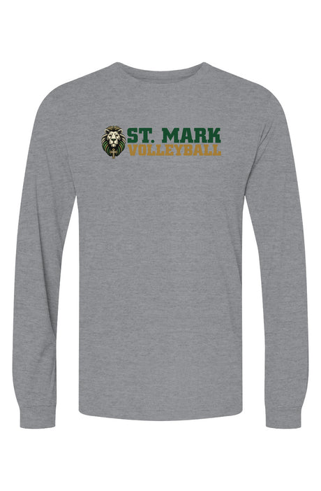 St. Mark Catholic Volleyball Triblend L/S Tee