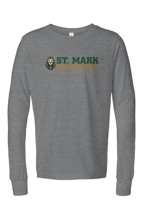 St. Mark Catholic Volleyball Triblend L/S Tee