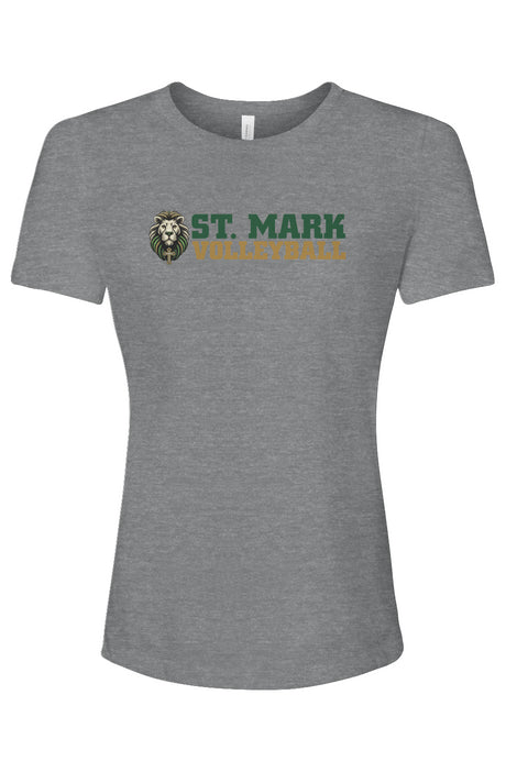 St. Mark Catholic Volleyball Ladies' Relaxed Fit Triblend Tee