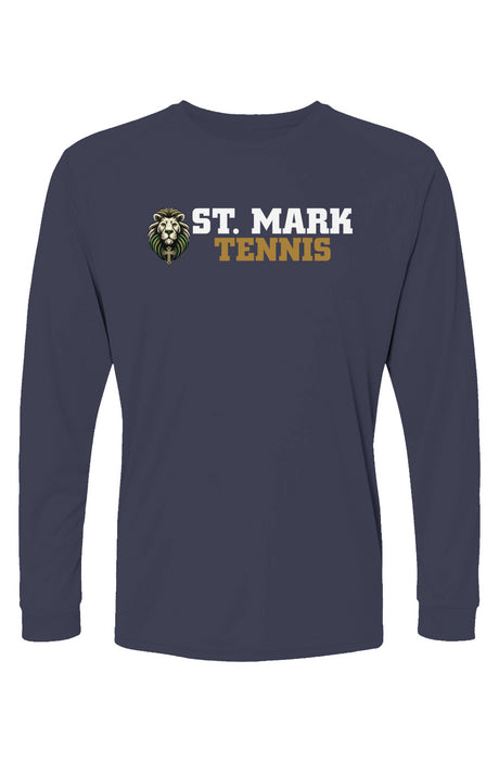 St. Mark Catholic Tennis L/S Performance Tee w/ SPF 50+