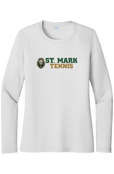 St. Mark Catholic Tennis L/S Performance Tee w/ SPF 50+