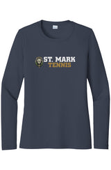 St. Mark Catholic Tennis L/S Performance Tee w/ SPF 50+