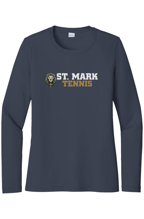 St. Mark Catholic Tennis L/S Performance Tee w/ SPF 50+