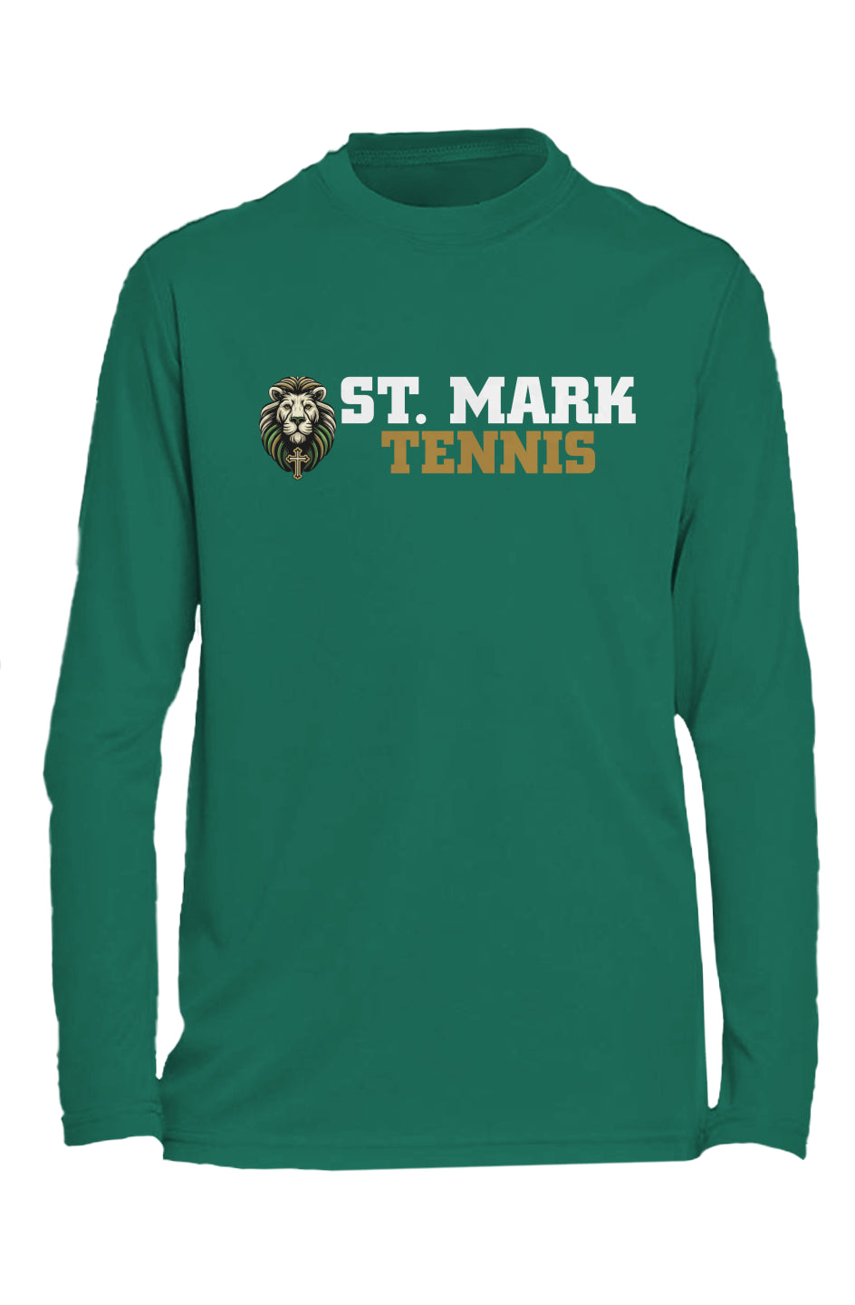 St. Mark Catholic Tennis L/S Performance Tee w/ SPF 50+
