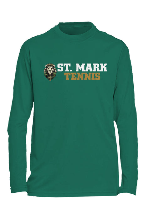 St. Mark Catholic Tennis L/S Performance Tee w/ SPF 50+