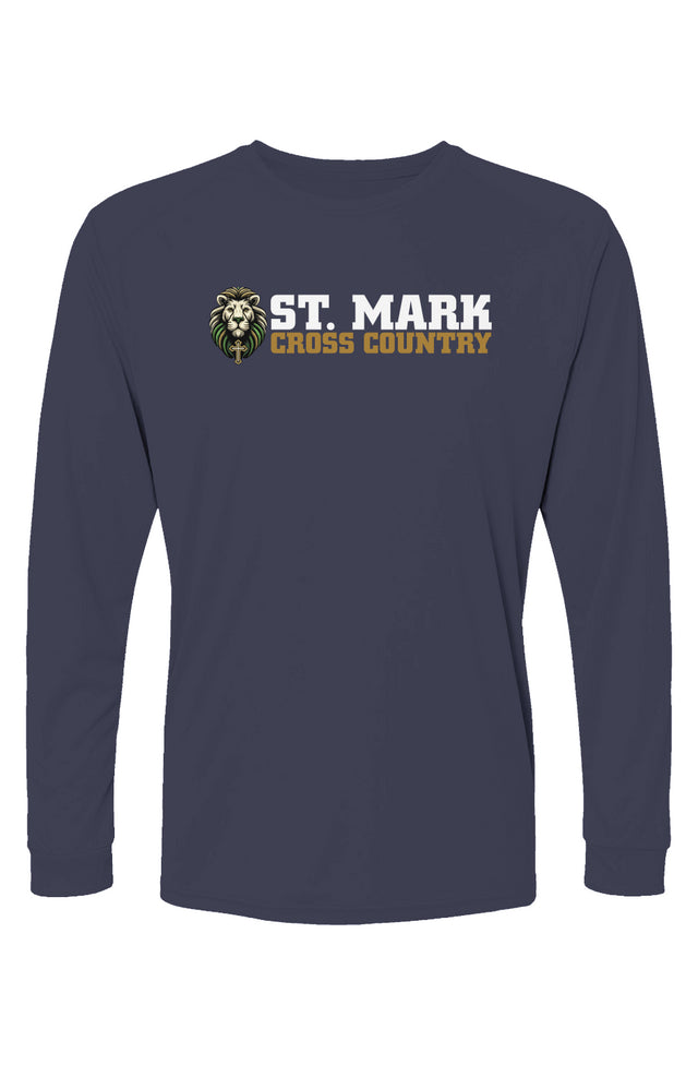 St. Mark Catholic Cross Country L/S Performance Tee w/ SPF 50+