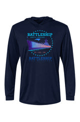 Battleship Half Marathon Bahama Hooded L/S Performance Tee w/ UPF 50+