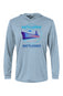 Battleship Half Marathon Bahama Hooded L/S Performance Tee w/ UPF 50+