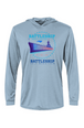 Battleship Half Marathon Bahama Hooded L/S Performance Tee w/ UPF 50+