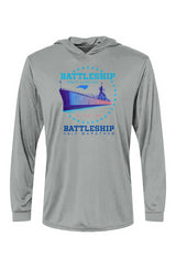 Battleship Half Marathon Bahama Hooded L/S Performance Tee w/ UPF 50+