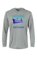 Battleship Half Marathon Bahama Hooded L/S Performance Tee w/ UPF 50+