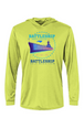 Battleship Half Marathon Bahama Hooded L/S Performance Tee w/ UPF 50+