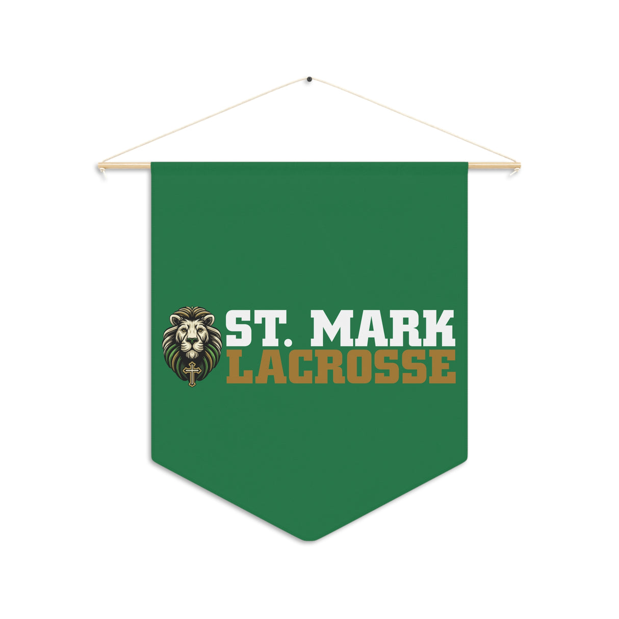 St. Mark Catholic Lacrosse Pennant Banner
