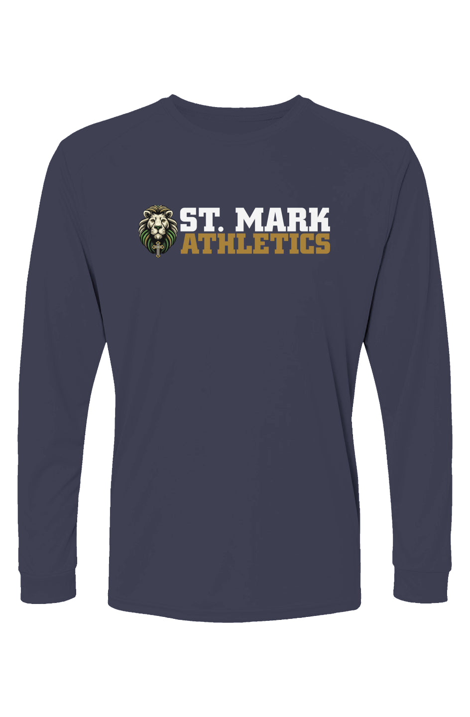 St. Mark Athletics L/S Performance Tee w/ SPF 50+