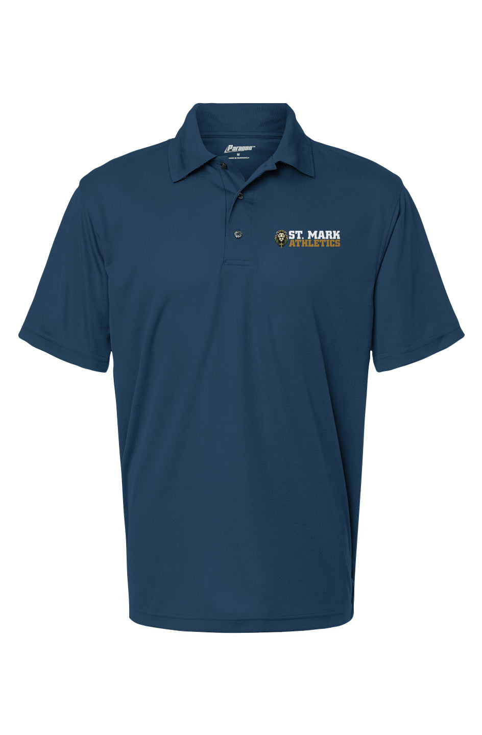 St. Mark Athletics Men's Saratoga Mini Mesh Polo