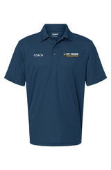 St. Mark Athletics Men's Saratoga - Sebring Mini Mesh Polo
