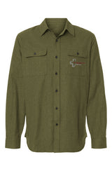 Men's Solid Flannel Shirt