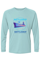 Battleship Half Marathon Islander L/S Performance Tee w/ UPF 50+