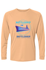 Battleship Half Marathon Islander L/S Performance Tee w/ UPF 50+