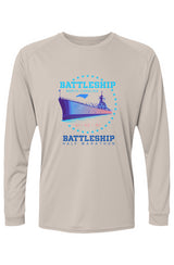 Battleship Half Marathon Islander L/S Performance Tee w/ UPF 50+