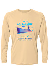 Battleship Half Marathon Islander L/S Performance Tee w/ UPF 50+