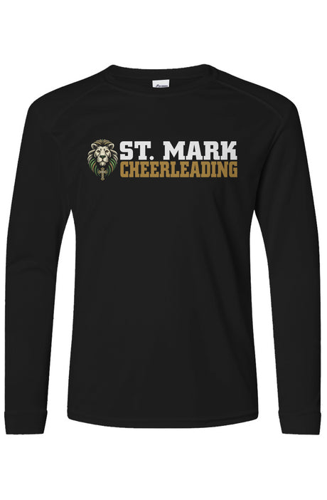 St. Mark Catholic Cheerleading Posi UV Pro LS Tee w/ UPF 50+