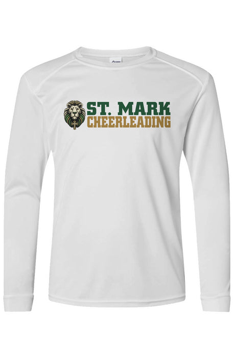 St. Mark Catholic Cheerleading Posi UV Pro LS Tee w/ UPF 50+