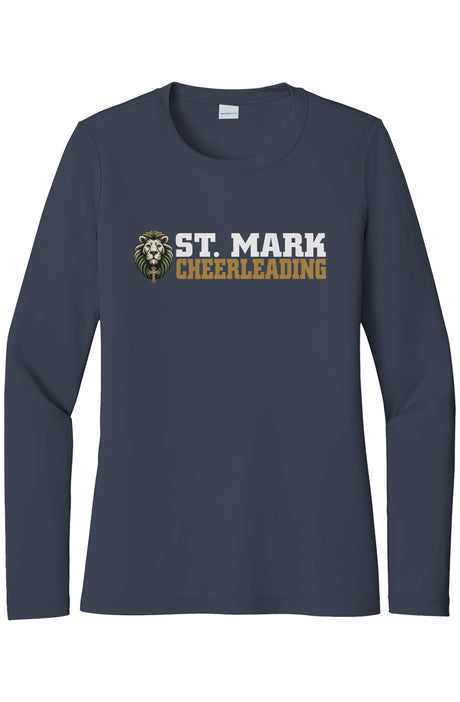 St. Mark Catholic Cheerleading Ladies' Posi UV Pro LS Tee w/ UPF 50+