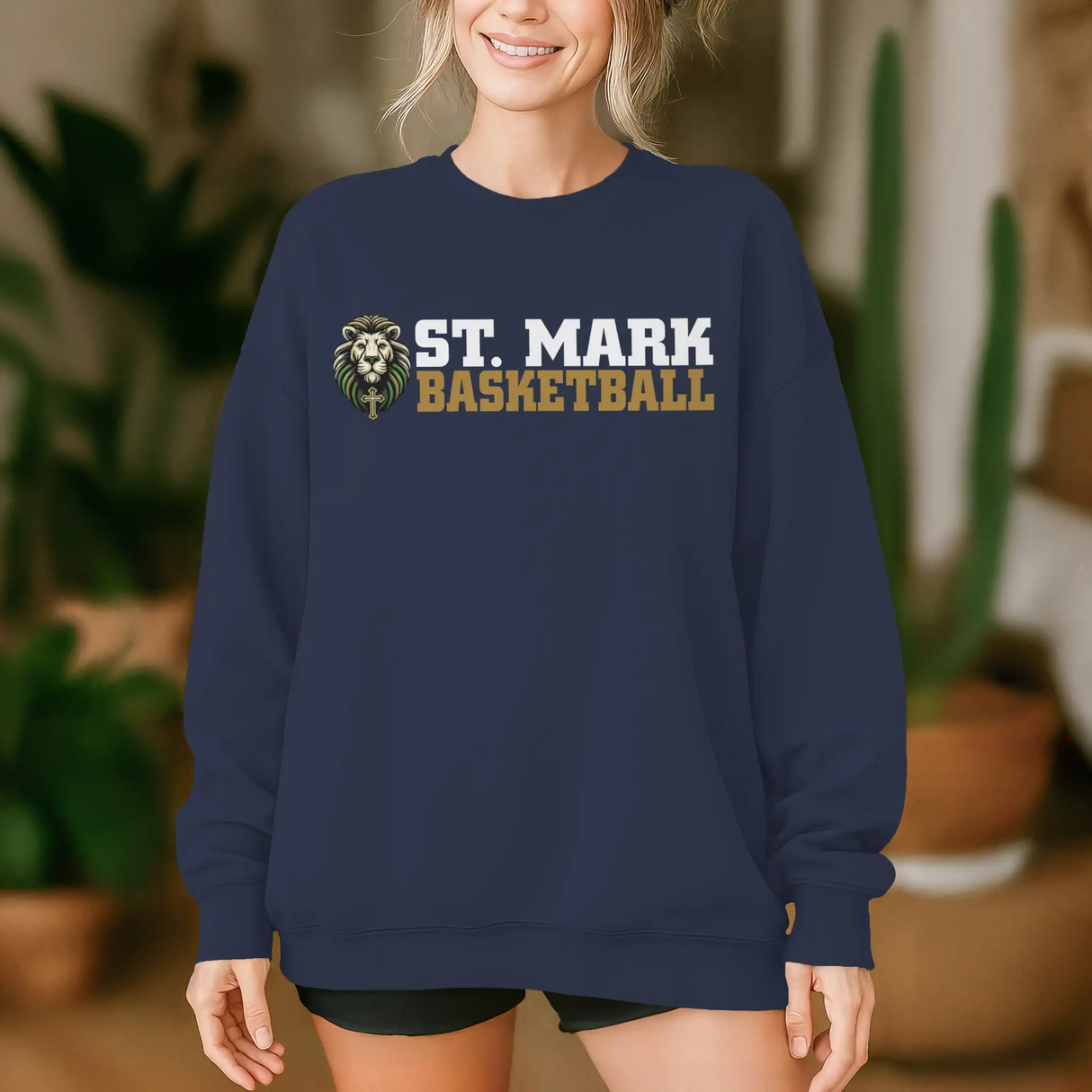 St. Mark Catholic Basketball Midweight Sweatshirt