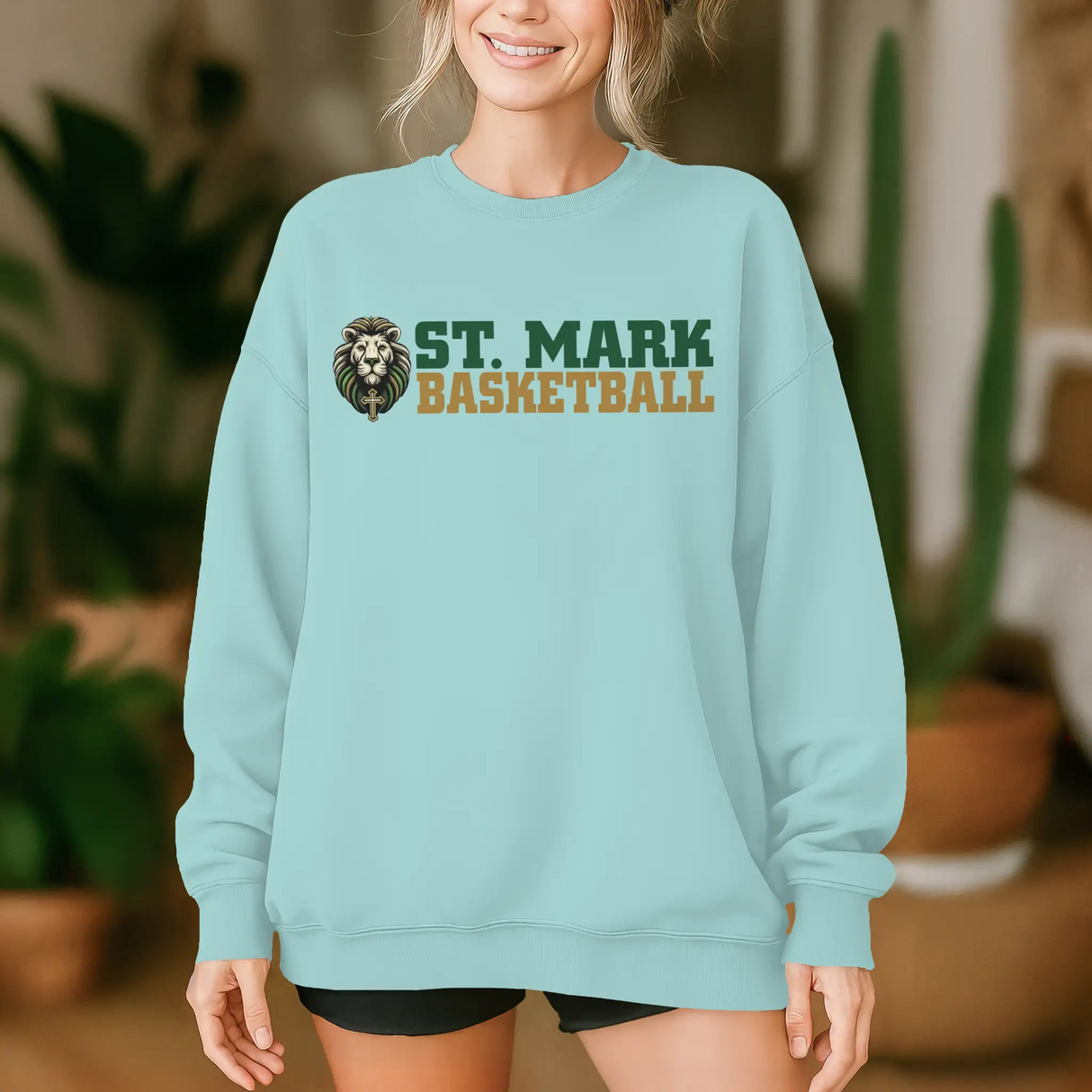 St. Mark Catholic Basketball Midweight Sweatshirt