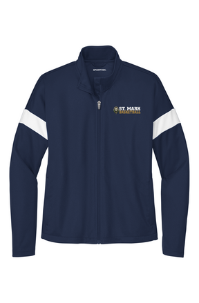 St. Mark Catholic Basketball Active Jacket Full Zip Jacket - Embroidered