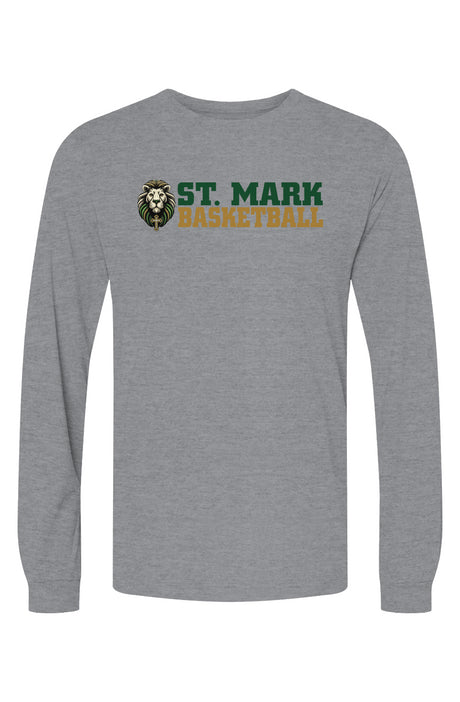 St. Mark Catholic Basketball Triblend L/S Tee