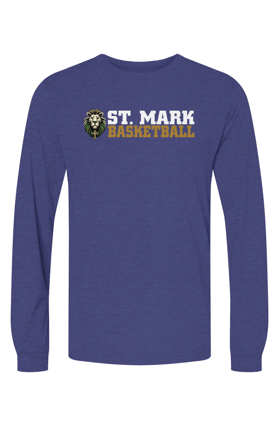 St. Mark Catholic Basketball Triblend L/S Tee