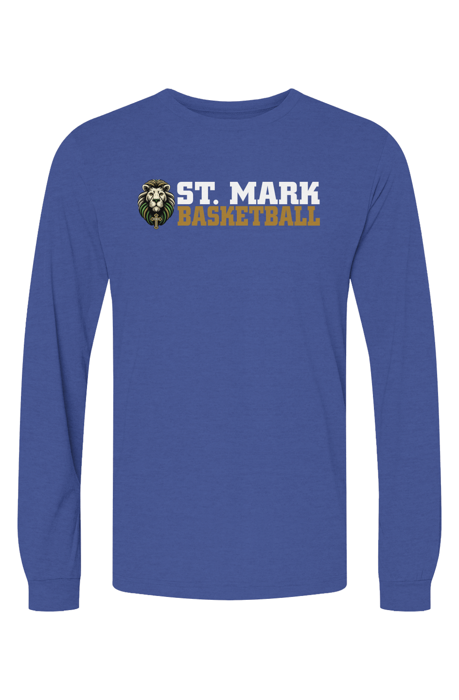 St. Mark Catholic Basketball Triblend L/S Tee